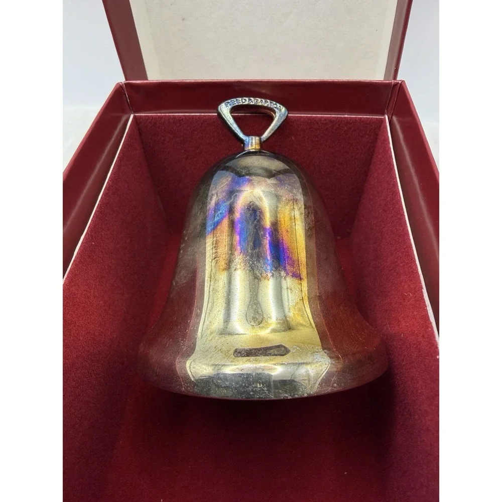 Vintage 2008 Reed & Barton Sliver Plated Christmas Bell Ornament